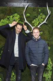 Alexander Mazza, Nicolas Wolf (Schauspieler) Luis Trenker Showroom Opening in M&uuml;nchen am 12.01.2017 Foto: BrauerPhotos / G.Nitschke